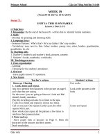 GIÁO ÁN TIẾNG ANH LỚP 3 CHƯƠNG TRÌNH MỚI NHẤT HK II  (2016 2017)