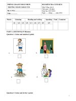 ĐỀ KIỂM TRA HKII TIENG ANH 4 2015-2016