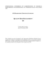 Q9 QUALITY RISK MANAGEMENT