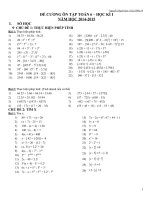 ĐỀ CƯƠNG TOÁN 6 HỌC KÌ I 2017  2018