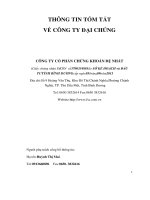 Thong tin tom tat ve cong ty dai chung