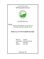 Đánh giá tình hình xử lý chất thải tại các trang trại chăn nuôi lợn  Ba Vì. (Khóa luận tốt nghiệp)