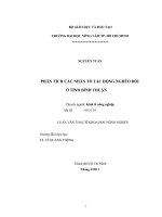 Luận văn Thạc Sĩ: PHÂN TÍCH CÁC NHÂN TỐ TÁC ĐỘNG NGHÈO ĐÓI Ở TỈNH BÌNH THUẬN