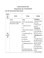 KẾ HOẠCH CHỦ đề bản THÂN