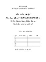 Đào tạo là chi phí hay đầu tư. Nếu là đầu tư thì lợi ích là gì