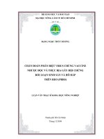 LUẬN VĂN THẠC SĨ KHOA HỌC NÔNG NGHIỆP CHẨN ĐOÁN PHÂN BIỆT VIRUS CHỦNG VACCINE NHƯỢC ĐỘC VÀ THỰC ĐỊA GÂY HỘI CHỨNG RỐI LOẠN SINH SẢN VÀ HÔ HẤP TRÊN HEO (PRRS)
