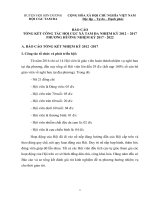 BÁO CÁO TỔNG KẾT CÔNG TÁC HỘI CGC XÃ TAM ĐA NHIỆM KỲ 2012 – 2017