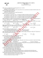 Kiem tra dinh ky vat ly lop 11 c123 de so 5 