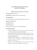 Đề cương nghiên cứu biến tính aminopolysaccharide từ nguồn tự nhiên, định hướng ứng dụng cho trong quá trình xử lý nước thải nhiễm dầu