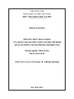 Phương thức hoạt động của Đoàn TNCS Hồ Chí Minh quận Hà Đông, thành phố Hà Nội hiện nay (tt)