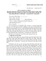 Bản cam kết cá nhân đảng viên