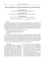 MỘT NGHIÊN cứu về hệ số NHÓM cọc hạ vào đất rời (tt) 