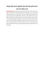 Sáng kiến kinh nghiệm làm đồ dùng đồ chơi cho trẻ mầm non 