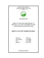 Nghiên cứu một số đặc điểm sinh học và phân bố của các loài lan (orchidaceae spp) tại huyện đồng hỷ tỉnh thái nguyên