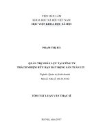 Quản trị nhân lực tại Công ty TNHH Bất động sản Tuấn 123 (tt)