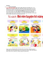 Thực trạng và giải pháp nâng cao hoạt động giáo dục kỹ năng sống cho trẻ ở trường mẫu giáo mỹ hòa 