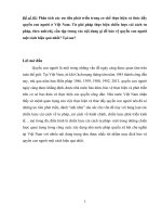 Tiểu luận Lí luận PL về QCN thúc đẩy Q.con người  Việt Nam