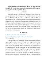 Phân tích nội dung nguyên tắc thụ đắc lãnh thổ trong luật quốc tế. Việc áp dụng nguyên tắc thụ đắc lãnh thổ trong việc giải quyết các tranh chấp ở biển Đông