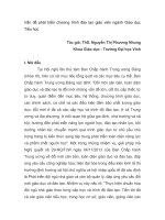 Vấn đề phát triển chương trình đào tạo giáo viên ngành giáo dục tiểu học 