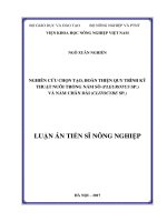 Nghiên cứu chọn tạo, hoàn thiện quy trình kỹ thuật nuôi trồng nấm sò (pleurotus sp ) và nấm chân dài (clitocybe sp 