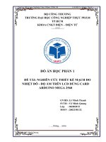 NGHIÊN CỨU THIẾT KẾ MẠCH ĐO NHIỆT ĐÔ  ĐỘ ẨM TRÊN LCD DÙNG CARD ARDUINO MEGA 2560