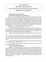 Tài liệu ôn thi kiến thức chuyên ngành dùng cho tuyển viên chức giảng dạy mầm non 2017 