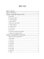 Tiểu  luận quản trị học: Các công cụ hoạch định chiến lược (SWOT, BCG, m porter)