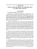 SKKN TÌM GIÁ TRỊ LỚN NHẤT , GIÁ TRỊ NHỎ NHẤT CỦA BIỂU THỨC ĐẠI SỐ