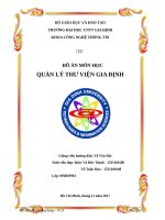 Đồ án quản lý thư viện UML