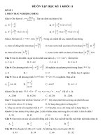 de on tap hoc ki 1 khoi 11