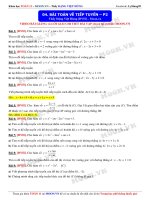 ĐẠO HÀM VÀ ỨNG DỤNG CỦA ĐẠO HÀM