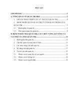 CÁC CHỨC NĂNG, kỹ NĂNG và VAI TRÒ của NHÀ QUẢN TRỊ