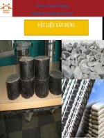 CHƯƠNG 2: CỐT LIỆU TRONG XÂY DỰNG CÔNG TRÌNH GIAO THÔNG