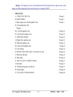 SKKN Sử dụng trò chơi ô chữ nhằm kích thích hứng thú học tập cho học sinh, nâng cao chất lượng dạy học môn hóa học ở trường THCS