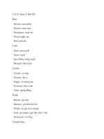 1 số từ vựng về thời tiết trong tiếng anh