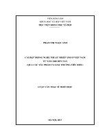 Cái đẹp trong nghệ thuật nhiếp ảnh ở Việt Nam từ năm 2000 cho đến nay (qua các triển lãm và các giải thưởng tiêu biểu) (Luận văn thạc sĩ)