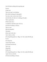 Cách thể hiện sự đồng tình trong tiếng anh