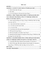 Mối quan hệ giữa các cấp quản trị trong Công ty TNHH địa chính xây dựng và tin học Anh Vũ