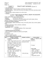 unit 7 THAT’S MY SCHOOL 