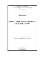 NGHIÊN CỨU CHẾ ĐỘ SẤY TRONG MÁY SẤY CỦA DÂY CHUYỀN SẢN XUẤT HỦ TIẾU LUẬN VĂN THẠC SĨ KHOA HỌC KĨ THUẬT