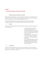 Tình hình nền kinh tế thế giới vào năm 2008