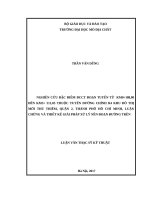 Nghiên cứu xử lý nền đất yếu bằng Cọc cát đầm và bấc thấm