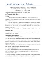 Tác động từ việc gia nhập TPP với kinh tế Việt Nam