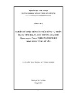 NGHIÊN CỨU ĐẶC ĐIỂM CẤU TRÚC RỪNG TỰ NHIÊN TRẠNG THÁI IIIA3 VÀ SINH TRƯỞNG LOÀI CHÒ (Hopea recopei Pierre.) TẠI RỪNG PHÒNG HỘ SÔNG HINH, TỈNH PHÚ YÊN LUẬN VĂN THẠC SĨ KHOA HỌC NÔNG NGHIỆP