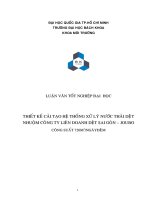 thiết kế cải tạo hệ thống xử lý nước thải dệt nhuộm công ty liên doanh dệt sai gòn – joubo công suất 720m3 ngày đêm