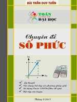 Chuyên đề số phức ôn thi THPTQG – Bùi Trần Duy Tuấn