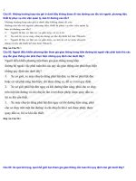 bộ các câu hỏi và đáp án thi lái xe  o to,