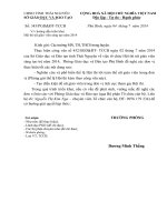 Công văn chỉ đạo hội thi nữ giao viên sáng tạo năm 2014 