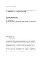 SKKN dạy học THEO ĐỊNH HƯỚNG PHÁT TRIỂN NĂNG lực học SINH QUA một số tác PHẨM TRUYỆN lớp 12 CHƯƠNG TRÌNH CHUẨN 