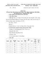 BÁO CÁOKết quả thực hiện phong trào thi đua “Xây dựng trường học thân thiện,học sinh tích cực”. Năm học 2015- 2016